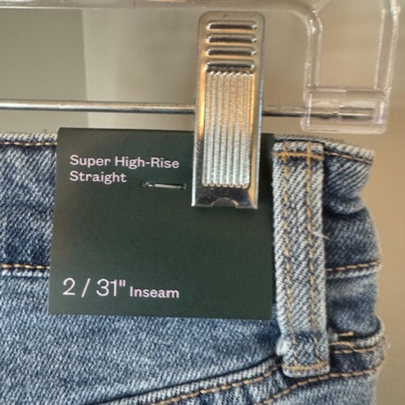 Wild Fable Super High-Rise Straight Jeans, Size 2, NWT - Picture 4 of 4